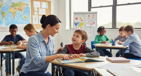 Education learning and Idea knowledge concepts of children with innovative technology and science in...
