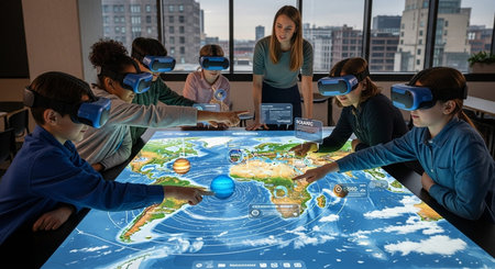 Education learning and Idea knowledge concepts of children with innovative technology and science in...
