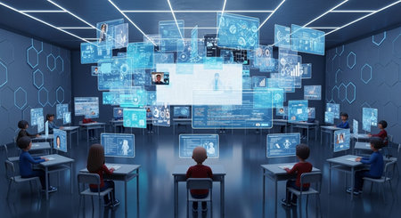 Education learning and Idea knowledge concepts of children with innovative technology and science in...