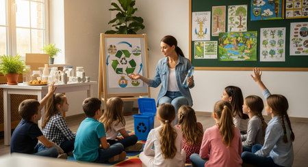 Education learning and Idea knowledge concepts of children with innovative technology and science in...