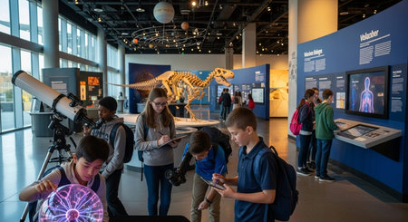 Education learning and Idea knowledge concepts of children with innovative technology and science in...