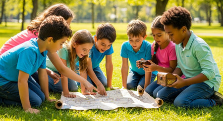 Education learning and Idea knowledge concepts of children with innovative technology and science in...