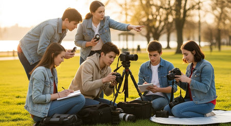 Education learning and Idea knowledge concepts of children with innovative technology and science in...