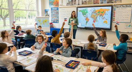 Education learning and Idea knowledge concepts of children with innovative technology and science in...