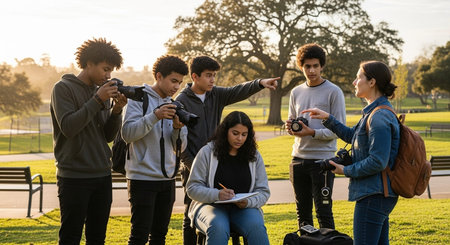 Education learning and Idea knowledge concepts of children with innovative technology and science in everyday lifeの写真素材