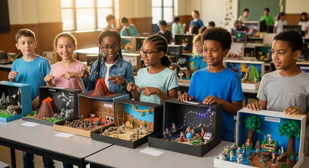 Education learning and Idea knowledge concepts of children with innovative technology and science in...