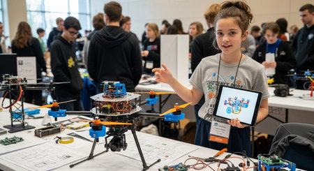 Education learning and Idea knowledge concepts of children with innovative technology and science in...