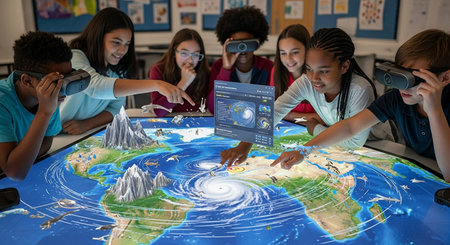 Education learning and Idea knowledge concepts of children with innovative technology and science in...