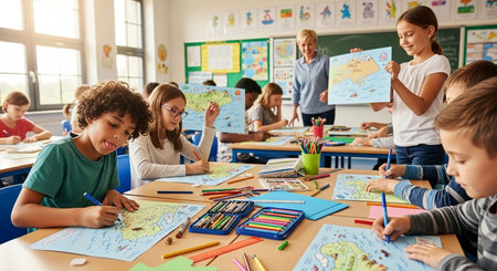 Education learning and Idea knowledge concepts of children with innovative technology and science in...