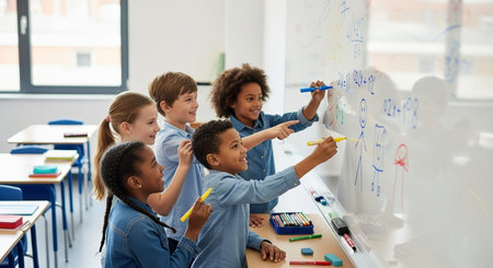 Education learning and Idea knowledge concepts of children with innovative technology and science in...