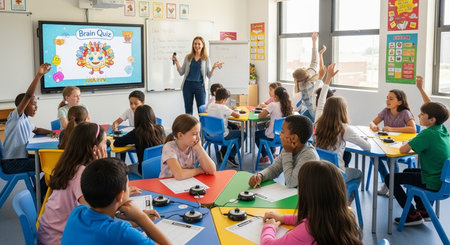 Education learning and Idea knowledge concepts of children with innovative technology and science in...