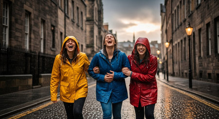 People and Emotions Images with various expressions in everyday life