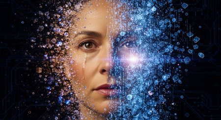 Artificial Intelligence AI Concept Imagesの写真素材