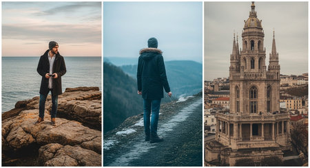 Images showcasing various scenes and structures.