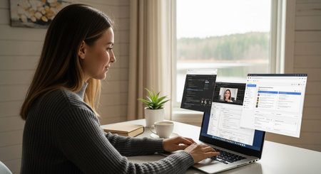 Business and remote work image