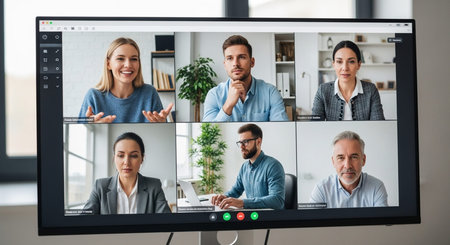 Business and remote work image