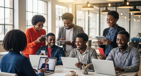 Business and remote work image