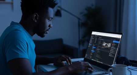 Business and remote work image