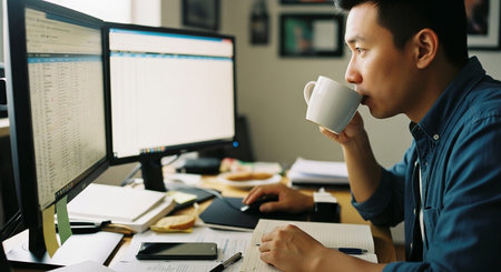 Business and remote work image