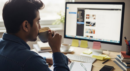 Business and remote work image