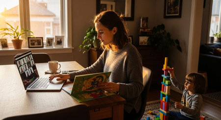 Business and remote work image