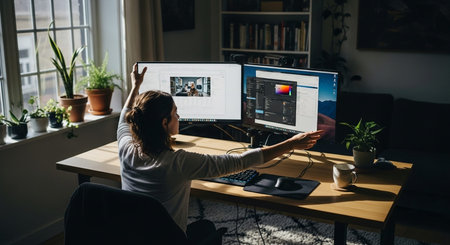 Business and remote work image