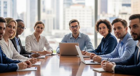 Image of a group of professionals in a meeting