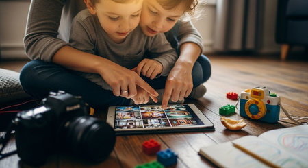 Family and Relationship Moment Imageの写真素材