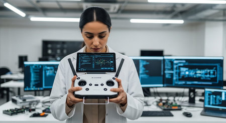 Technology and AI Usage in Daily Life Imageの写真素材