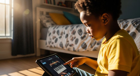 Technology and AI Usage in Daily Life Imageの写真素材