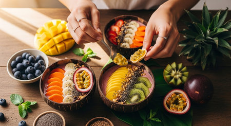 Food and Healthy Living Imageの写真素材