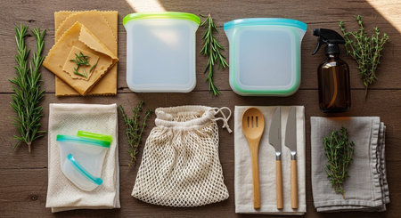 Sustainability and Eco-Lifestyle Imageの写真素材