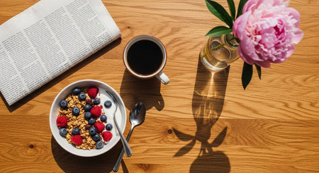 Morning Routine Lifestyle with Healthy Habits, Wellness and Positive Daily Living