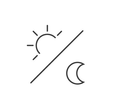 sun and moon icon illustration isolated vector signのイラスト素材