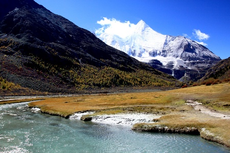 Western China Shangri-La and the beauty of nature travelの写真素材