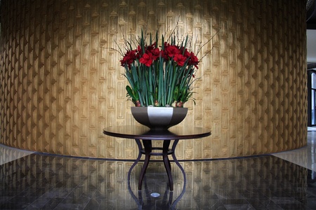 the beauty of the hall decorationsの写真素材