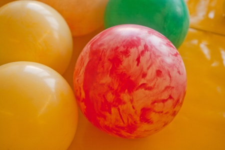plastic color ballsの写真素材
