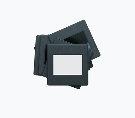 35mm slides, isolated on white background,free space for your pics