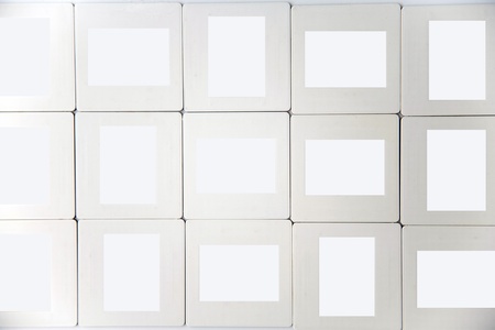 35mm slides, isolated on white background,free space for your picsの写真素材