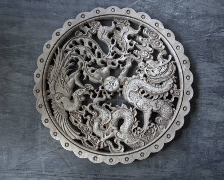 dragon year/device on the door of the dragon/door of the dragonの写真素材