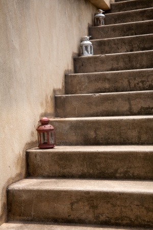 Bali-style summer restaurant garden gates and staircases swimming poolsの写真素材