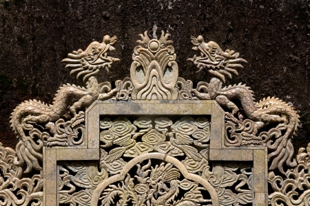 Chinese dragon and phoenix beautiful totem/Dragon Yearの写真素材
