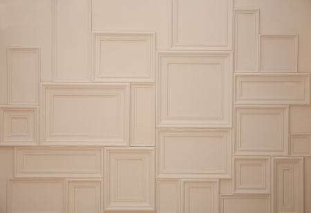 White photo frame on the wall