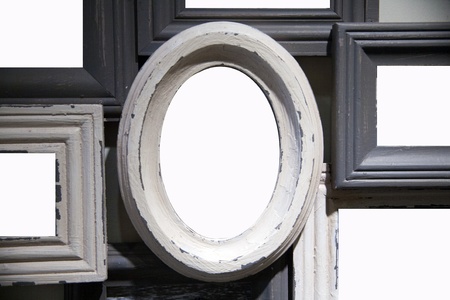 old frames for family photoの写真素材