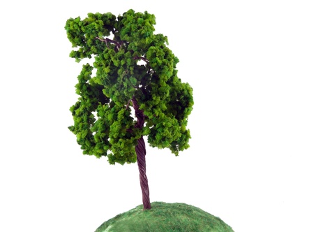planet with tree Green grass