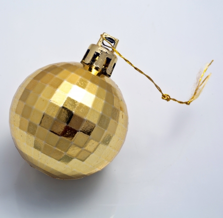 christmas ball isolated on white backgroundの写真素材