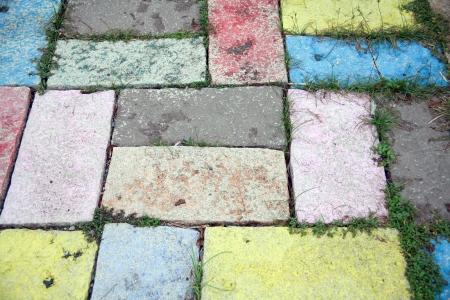 stone color pattern on wall and floorの写真素材