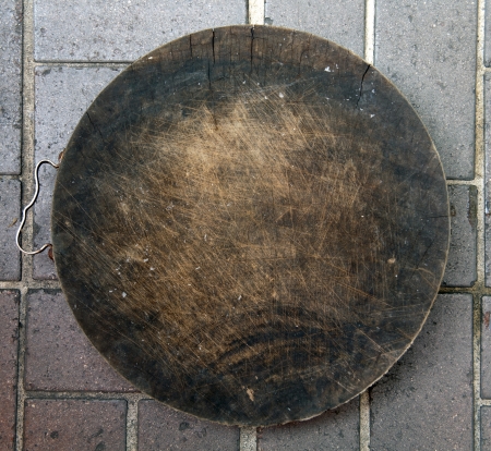 Old cutting boardの写真素材