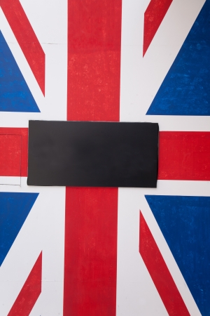 england flag wall and the empty spaceの写真素材