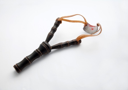 Slingshot made by woodの写真素材